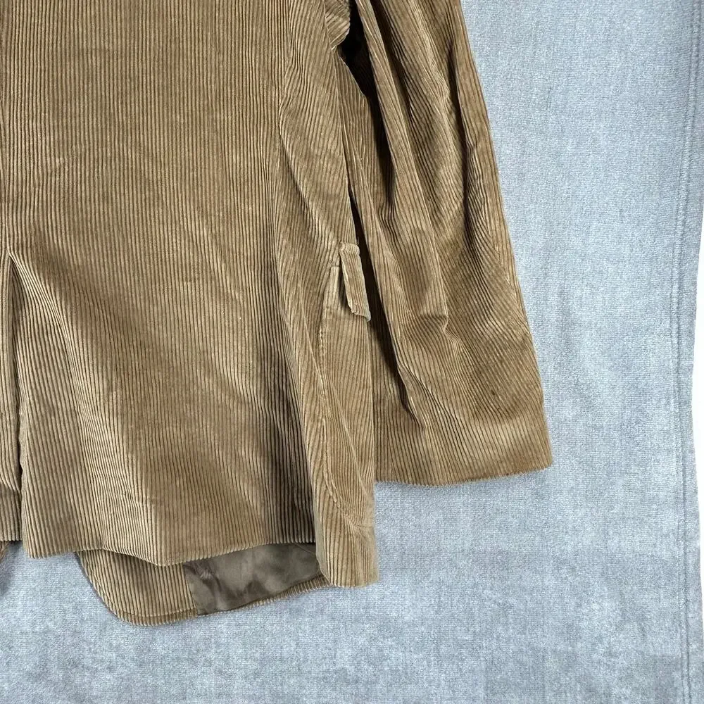 david taylor tan corduroy blazer sz 48L